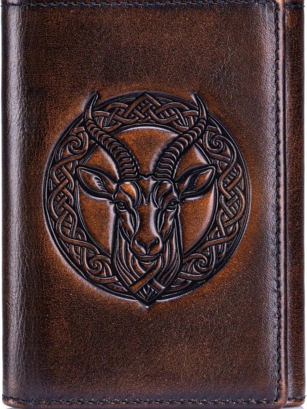 Slim RFID Blocking Trifold Wallet for Men | Top Grain Leather, Stylish
